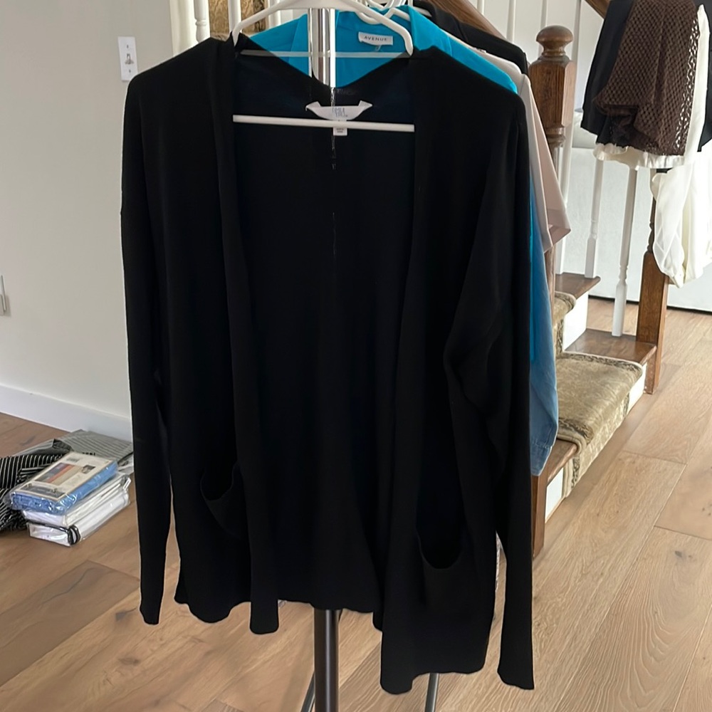 Black cardigan